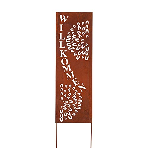 UNUS Gartendekoration Roststecker Metallschild mit Willkommen Spruch 90 x 30 cm UNUS Gartendekoration Roststecker Metallschild mit Willkommen Spruch 90 x 30 cm von UNUS