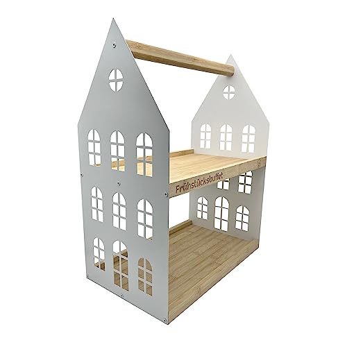 UNUS Home Etagere Frühstücksbuffet weiß, 2 Etagen mit Griff, für Frühstück, Obst, Wurst und Käse, Tablett aus Bambus Holz, Gestell aus Metall UNUS Home Etagere Frühstücksbuffet weiß, 2 Etagen mit Griff, für Frühstück, Obst, Wurst und Käse, Tablett aus Bambus Holz, Gestell aus Metall von UNUS
