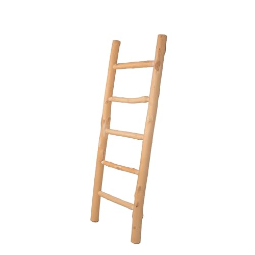 UNUS Dekoleiter Holzleiter Deko Leiter Wand Dekoration Handtuchhalter 120cm 5 Stufen Natur von UNUS