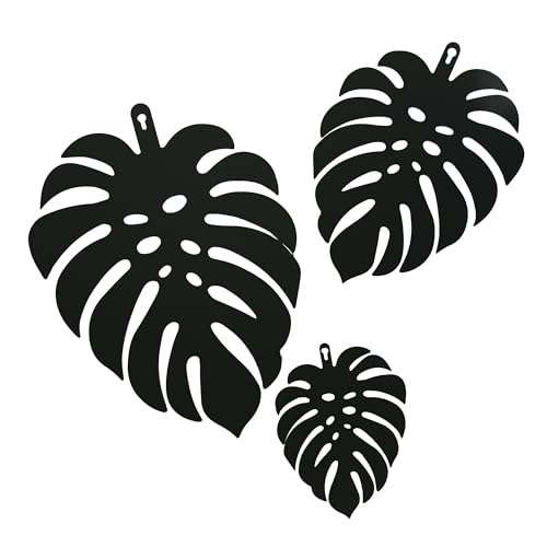 UNUS Monstera Wandaufhänger 3er-Set aus Metall: Tropische Blätter in Grün Schwarz oder Rostoptik, mit klappbarem Aufhänger für 3D-Optik, Moderne Wanddekoration für Innen & Außen UNUS Monstera Wandaufhänger 3er-Set aus Metall: Tropische Blätter in Grün Schwarz oder Rostoptik, mit klappbarem Aufhänger für 3D-Optik, Moderne Wanddekoration für Innen & Außen von UNUS