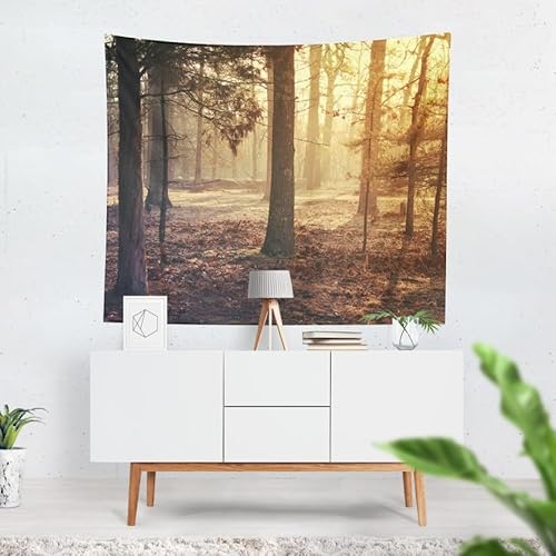 UNZYE Wandteppich Quote Großes Wandtuch See Wandteppich Natur XXL Wandtuch Groß 100x70cm von UNZYE