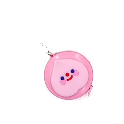 UNbit Maßbänder, neues Mini-niedliches kleines Maßband, multifunktionales Teleskopmaß, drei Umfang, Brustumfang, Taille, weiches Leder, Schneiderlineal (Color : Pink Peaches) von UNbit