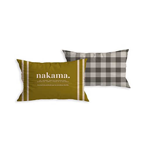 UO Dekorativer Kissenbezug als Geschenk für Ihre Freundin/Oder, Definition von Nakama, Freundschaft, so tief, DASS Sie sie als Familie betrachten, Maße 30 x 45 cm von UO