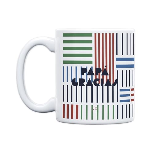UO Tasse mit Aufschrift Papa Thank You For Ew. Frühstückstasse, Geschenk voller Liebe für Papa. Originelles Geschenk zum Vatertag. Fassungsvermögen 350 ml, Keramik. von UO
