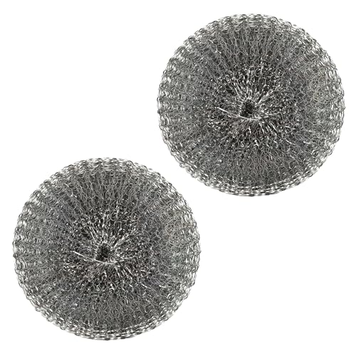Edelstahl Kalkfänger, 2 PCS Kessel-Kalkfänger, Wiederverwendbarer Rostfreier Stahl Kalkring,Wasserkocher Entkalker,Kessel Pelz Entkalker Mesh,Kalkfänger wasserkocher,Stahlschwämme,Metalltopfreiniger von UOCAI