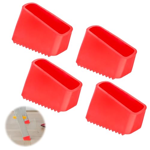 UOCAI 4 Stück 50x20 mm Universal Gummifüße für Leitern, Ersatz Leiterkappen Ersatzfüße für Leitern Rutschfeste Leiterfüße Leiterfußabdeckung Leiter Füße Leiter Fußa Bdeckungen Schutzkappen für Leitern von UOCAI