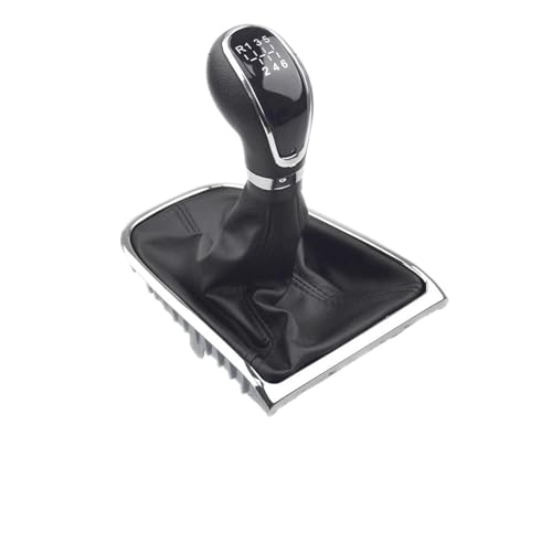 UOEMCRTB Für Opel Für Astra 2009 2010 2011 2012 2013 2014 Schaltknauf Für 5/6-Gang-Schalthebel Schaltmanschette Manschette(6 Speed Set) von UOEMCRTB