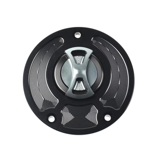 UOEMCRTB Keyless Motorrad Kraftstoff Gas Tank Cap Abdeckung Für ER400 ER4N Ninja ZX-6R 636 ZX636R ZX-10R 2006-2017 ZX1000S SX Moto Teile Motorrad Tankdeckel(Gray) von UOEMCRTB