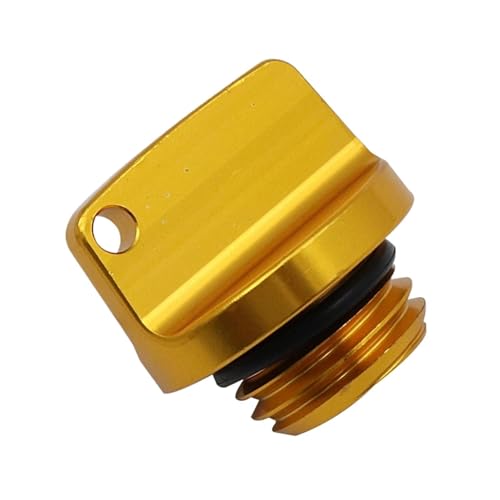 UOEMCRTB Motorrad M20 * 2.5 Kurbelgehäusedeckel CNC Motoröleinfüllschraube Abdeckstopfen Für Suzuki Allzweckteile Motorrad Tankdeckel(Gelb) von UOEMCRTB