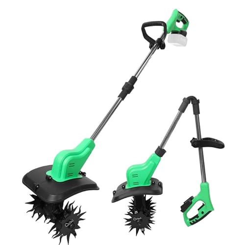 Akku-Bodenhacke für Makita 18 V Akku, Motorhacke Akku mit 30cm Arbeitsbreite,16 cm Arbeitstiefe, Faltbares Design, Elektro Hack für Garten und Hof (ohne Akku) von UOEONR