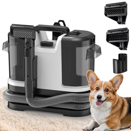 Sofa-Reiniger aus Stoff, 12000 Pa, 500 W, Sofaschauger, Teppichreiniger für Sofa, Teppich, Polsterung, Auto, Wassertank von 27 oz L und 60 oz (schwarz) von UOEONR