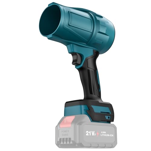 ﻿ ﻿ Turbo Gebläse für Makita Akku 18V,1050W Bürstenloses Schneefräse,32000RPM Jet Fan, Elektrische Staubgebläse Luftbläser zum Wegblasen von Laub, Schnee, Staub, Blaskraft (Ohne Batterie) von UOEONR