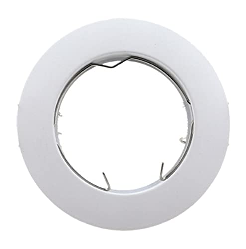 10 Stück/Set Trimless Titl Round LED Spot Light Fittings GU10 MR16 Socket Base Holder Ceiling Spot Downlight Frame Fixture Bulb Holder (Body Color: Chrome) (White) von UOHUFIDABFD