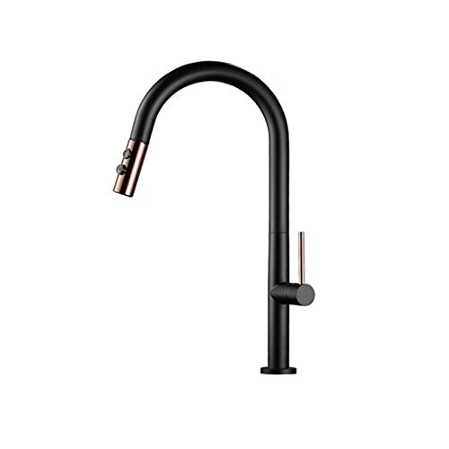 360 Grad Rotating Single Handle High Bogen gebürstet Nickel Pull Out Küche Faucet Level Messing Edelstahl Küchenspüle Faucets mit Pull Down Sprays von UOHUFIDABFD