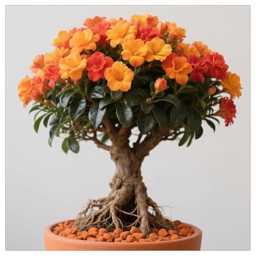 Winterharte,Katzenorchideen，Einfach zu Pflegen，mit Auffälligen Blüten，für Garten,Balkon und Innenbereich-3 WüStenrosen-C von UOLKEZFM