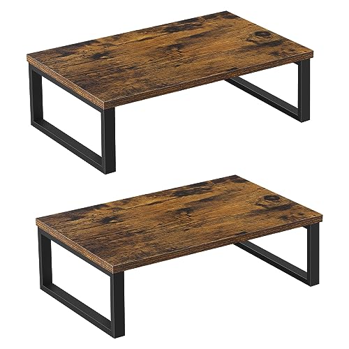 UOMIO Monitorständer Holz 2er Set PC Bildschirmständer Minimalistisch Stil Ergonomischem Laptop Monitore Bildschirm Ständer Regal für Schreibtisch Computer Notebook, 40 x 25 x 12,5 cm UOMIO Monitorständer Holz 2er Set PC Bildschirmständer Minimalistisch Stil Ergonomischem Laptop Monitore Bildschirm Ständer Regal für Schreibtisch Computer Notebook, 40 x 25 x 12,5 cm von UOMIO