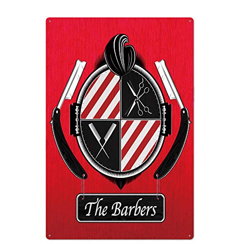 UOOPAI The Barbers Vintage Metallschild, Kunstposter Retro Home Wandschild Dekor UOOPAI The Barbers Vintage Metallschild, Kunstposter Retro Home Wandschild Dekor von UOOPAI