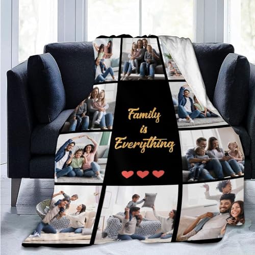 Personalisierte Decke,Personalisierte Fotodecke mit eigenem Foto Und Text,Personalisierte Decke mit Foto, Fotogeschenke für Sie Paare zur Jahrestag Weihnachten Geburtstag, Geburtstagsgeschenk Idee von UOOYAA