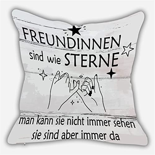 UOOYAA Geschenke für Schwester zum Geburtstag,Beste Schwester Kissen mit Spruch Deko-Kissen Geburtstag Geschenke für Schwester Weihnachten Geschenk Schwester Kissenbezug 40 * 40cm von UOOYAA