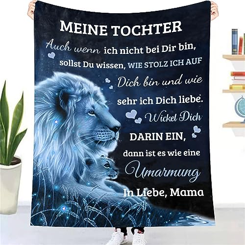 UOOYAA Personalisierte Flauschig kuscheldecke An Meine Tochter Von Mama Super weich Mikrofaser Flanelldecke, Mutter zu Tochter Positive Ermutigung und Liebe Tochter 18 Geburtstag Mädchen von UOOYAA