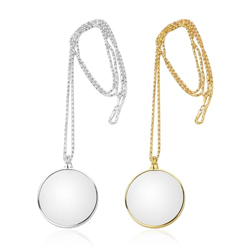 2 Stücke Mit Kettenvergrößerung, Tragbares Vergrößerungsglas, Lesehilfen, Retro -Minimalistischer Vergrößerungsglas. 2 Stücke Mit Kettenvergrößerung, Tragbares Vergrößerungsglas, Lesehilfen, Retro -Minimalistischer Vergrößerungsglas. von UOPJDD