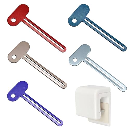 5-Teiliger Metallrohr-Extruder, 1-Teiliger Zahnpastahalter, Multifunktionshandbuch Extruder, Wiederverwendbar Und Für Eine Vielzahl Von Rohrtypen Geeignet. von UOPJDD