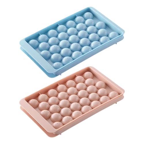 UOPJDD 2 Stücke Kugelförmiger Eiswürfel, Eiswürfelherstellung, Kühlschrankzubehör, Küchenwerkzeuge, Rechteckige Kunststoffform. UOPJDD 2 Stücke Kugelförmiger Eiswürfel, Eiswürfelherstellung, Kühlschrankzubehör, Küchenwerkzeuge, Rechteckige Kunststoffform. von UOPJDD