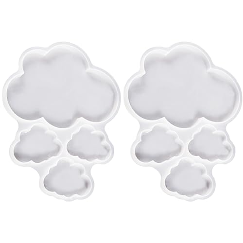 UOPJDD 2 Stücke Von Vier Vernetzten Wolkensilikonform, Kreativer Einfacher, Mehrzweck, Wiederverwendbares Harzzypsform, DIY-Handgefertigtes Geschenkwerkzeug. UOPJDD 2 Stücke Von Vier Vernetzten Wolkensilikonform, Kreativer Einfacher, Mehrzweck, Wiederverwendbares Harzzypsform, DIY-Handgefertigtes Geschenkwerkzeug. von UOPJDD