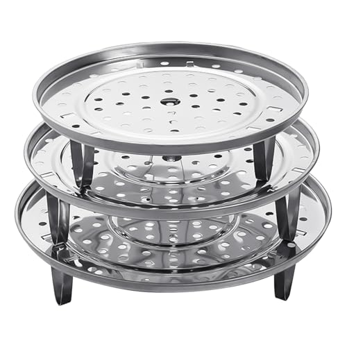 UOPJDD 3 Teile Abnehmbare Dampfständer, Rostfreies Stahlrunddampfstich, Kochgeschirrzubehör, Küchenwerkzeuge, Kochzubehör. UOPJDD 3 Teile Abnehmbare Dampfständer, Rostfreies Stahlrunddampfstich, Kochgeschirrzubehör, Küchenwerkzeuge, Kochzubehör. von UOPJDD