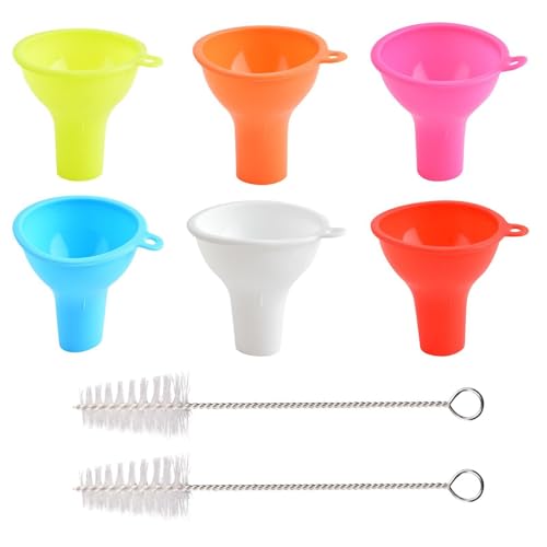 UOPJDD 6 Teile Silikon Trichter Und 2 Teile Trichterbürsten, Küchenwerkzeuge, Flüssige Spenderwerkzeuge, Mini -Trichter. UOPJDD 6 Teile Silikon Trichter Und 2 Teile Trichterbürsten, Küchenwerkzeuge, Flüssige Spenderwerkzeuge, Mini -Trichter. von UOPJDD
