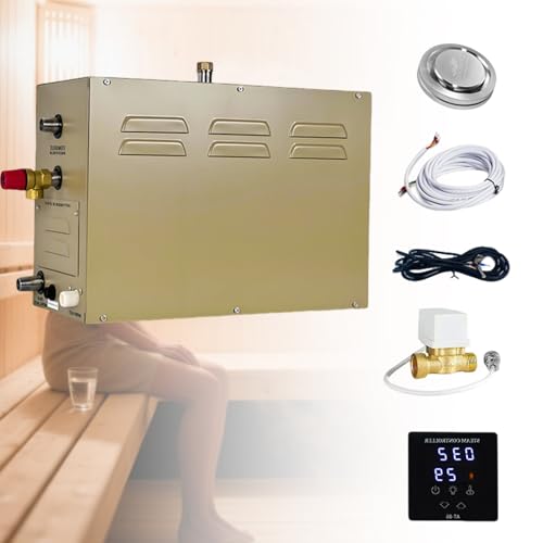 Dampfduschen-Set, 3–12 kW Sauna-Dampfmaschine, Aromatherapie-Dampfkopf, selbstentleerendes System, LCD-Steuerung, für Private und gewerbliche Sauna, Dusche, Bad und Spa 4.5KW Dampfduschen-Set, 3–12 kW Sauna-Dampfmaschine, Aromatherapie-Dampfkopf, selbstentleerendes System, LCD-Steuerung, für Private und gewerbliche Sauna, Dusche, Bad und Spa 4.5KW von UORDBY