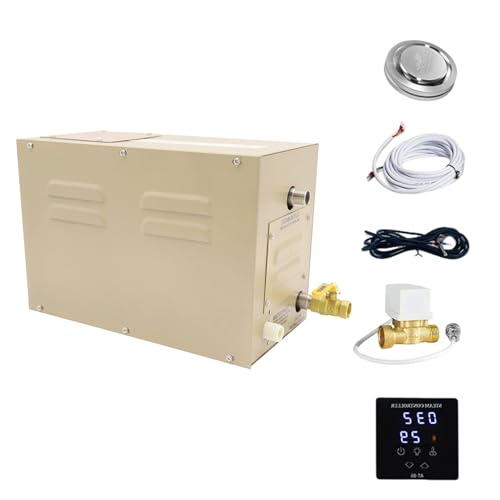Kleine Edelstahl-Sauna-Dampfmaschine für den privaten und gewerblichen Gebrauch, mit selbstentleerendem System, Temperatur einstellbar von 35–55 °C, Nutzraum: 2–10 m³ 9KW Kleine Edelstahl-Sauna-Dampfmaschine für den privaten und gewerblichen Gebrauch, mit selbstentleerendem System, Temperatur einstellbar von 35–55 °C, Nutzraum: 2–10 m³ 9KW von UORDBY