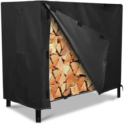 UOSIA Brennholz Rack Abdeckung 420D Heavy Duty Outdoor Wasserdichte Brennholzabdeckung Für Kamin Feuergruben Holz Stapel Lagerhalter Holz Rack UOSIA Brennholz Rack Abdeckung 420D Heavy Duty Outdoor Wasserdichte Brennholzabdeckung Für Kamin Feuergruben Holz Stapel Lagerhalter Holz Rack von UOSIA