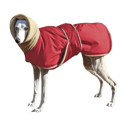 UOSIA Greyhound Wintermantel Verstellbare Fleece Gefüttert Hundejacke Mit Schildkrötenhals, Warm Kaltes Wetter Hundemantel Winddichte Oberbekleidung Für Mittlere/Große Hunde UOSIA Greyhound Wintermantel Verstellbare Fleece Gefüttert Hundejacke Mit Schildkrötenhals, Warm Kaltes Wetter Hundemantel Winddichte Oberbekleidung Für Mittlere/Große Hunde von UOSIA