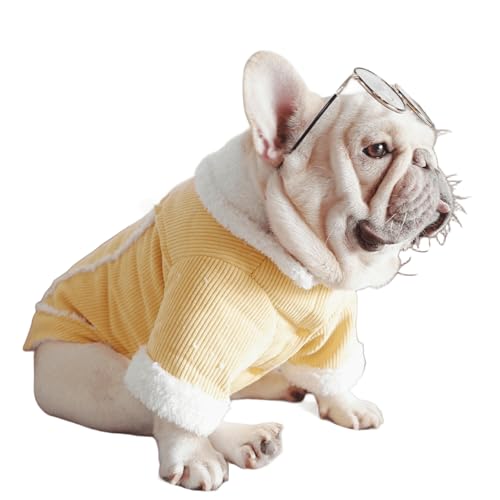 UOSIA Hund Fleece Gefüttert Mantel Warm Französisch Bulldog Corduroy Zweibeinige Kleidung Mode Lapel Snaps Schließung Hund Wintermantel Für Kleine Hunde Junge Mädchen UOSIA Hund Fleece Gefüttert Mantel Warm Französisch Bulldog Corduroy Zweibeinige Kleidung Mode Lapel Snaps Schließung Hund Wintermantel Für Kleine Hunde Junge Mädchen von UOSIA