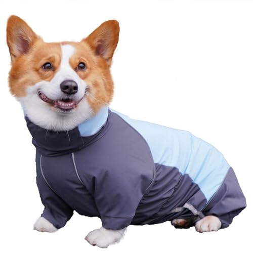 UOSIA Hund Regenmantel Für Corgi wasserdichte Vierbeinige Vollbeckung Verlängern Kragen Regenjacke Outdoor Reflektierende Reißverschluss Jacke Für Kleine Mittlere Hunde UOSIA Hund Regenmantel Für Corgi wasserdichte Vierbeinige Vollbeckung Verlängern Kragen Regenjacke Outdoor Reflektierende Reißverschluss Jacke Für Kleine Mittlere Hunde von UOSIA