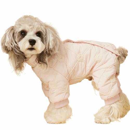 UOSIA Hund Wintermantel Warme Welpen Puffer Jacke Gemütliche Weibliche Haustierjacken Mit Snap-Verschluss Baumwolle Winddichte Puffer Jacke Für Chihuahua Yorkshire Terrie von UOSIA