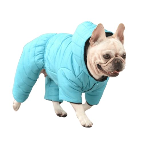 UOSIA Hundebekleidung für Bulldoggen Hundemantel aus Baumwolle mit Kapuze und Wattierung 4-Legs Einfarbige Jacke mit Druckknöpfen Daunenmantel für Französische Bulldoggen Schneeanzug UOSIA Hundebekleidung für Bulldoggen Hundemantel aus Baumwolle mit Kapuze und Wattierung 4-Legs Einfarbige Jacke mit Druckknöpfen Daunenmantel für Französische Bulldoggen Schneeanzug von UOSIA