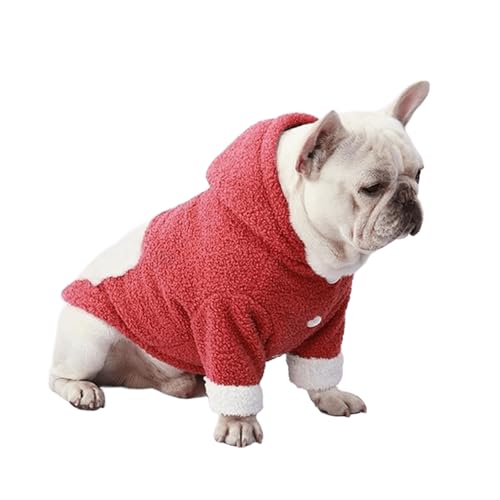 UOSIA Hundesweatshirt für Französische Bulldoggen Warmes Fleece-Hundesweatshirt mit Kapuze und Tasche Modisches, atmungsaktives Sweatshirt mit Kapuze und Zwei Beinen für kleine Hunde UOSIA Hundesweatshirt für Französische Bulldoggen Warmes Fleece-Hundesweatshirt mit Kapuze und Tasche Modisches, atmungsaktives Sweatshirt mit Kapuze und Zwei Beinen für kleine Hunde von UOSIA