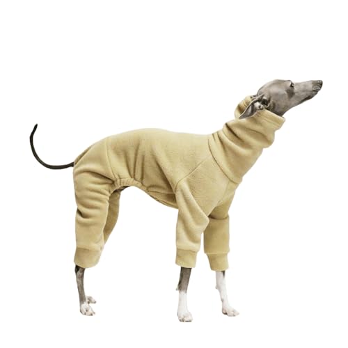 UOSIA Italienischer Windhund Strampler Kleidung Weiche Stretch Ganzkörper Hundemantel Outfit Warm Rollkragenpullover Fleece Pyjamas Jumpsuits für Whippet Hunde UOSIA Italienischer Windhund Strampler Kleidung Weiche Stretch Ganzkörper Hundemantel Outfit Warm Rollkragenpullover Fleece Pyjamas Jumpsuits für Whippet Hunde von UOSIA