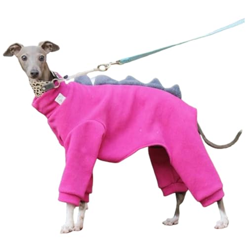UOSIA Italienischer Windhund & Whippet Fleece Dinosaurier Kostüm Strampler Weicher Warmer Vierbeiner mit Langen Ärmeln Rollkragenpullover Hundemantel Outfit Jumpusuit Geeignet für kaltes Wetter UOSIA Italienischer Windhund & Whippet Fleece Dinosaurier Kostüm Strampler Weicher Warmer Vierbeiner mit Langen Ärmeln Rollkragenpullover Hundemantel Outfit Jumpusuit Geeignet für kaltes Wetter von UOSIA