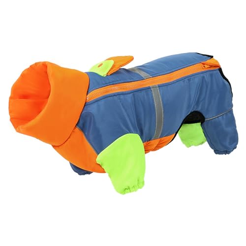 UOSIA Kaltes Wetter Hundejacke Winter Warme Vollkörper Whippet Hundemantel Mit Reißverschluss Reflektierende Verstellbare Haustier Schneejacke Für Kleine Mittlere Große Hunde von UOSIA