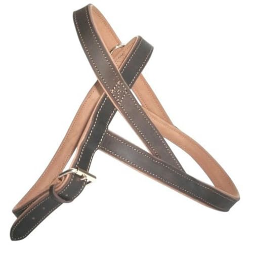 UOSIA Leder Kein Ziehen Hunde Gurt Verstellbarer Sattel-Geformte Haustier Walking Weste Mit O-Ring Stilvollen Großen Hunde Gurt Für Tägliches Training Walking von UOSIA