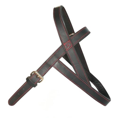 UOSIA Leder Kein Ziehen Hunde Gurt Verstellbarer Sattel-Geformte Haustier Walking Weste Mit O-Ring Stilvollen Großen Hunde Gurt Für Tägliches Training Walking von UOSIA