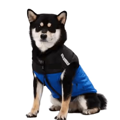UOSIA Modische Hundeweste Warme Hundeweste mit Reißverschluss und doppelter D-Ring-Leine Verstellbare Wintermäntel für Welpen mit reflektierendem Streifen für kleine Hunde UOSIA Modische Hundeweste Warme Hundeweste mit Reißverschluss und doppelter D-Ring-Leine Verstellbare Wintermäntel für Welpen mit reflektierendem Streifen für kleine Hunde von UOSIA