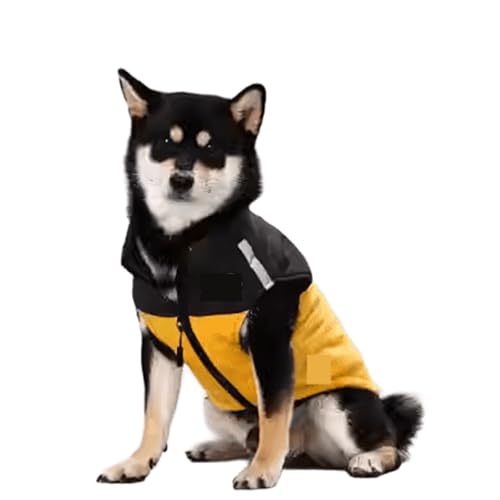 UOSIA Modische Hundeweste Warme Hundeweste mit Reißverschluss und doppelter D-Ring-Leine Verstellbare Wintermäntel für Welpen mit reflektierendem Streifen für kleine Hunde UOSIA Modische Hundeweste Warme Hundeweste mit Reißverschluss und doppelter D-Ring-Leine Verstellbare Wintermäntel für Welpen mit reflektierendem Streifen für kleine Hunde von UOSIA