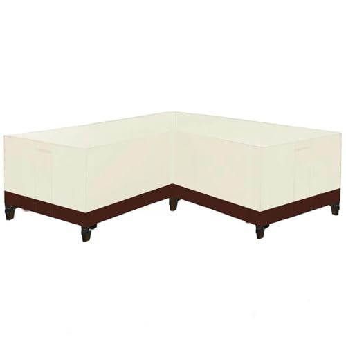 UOSIA Patio L-Förmige Schnittsofa Abdeckungen Wasserdicht 420D Heavy Duty Oxford Stoff Outdoor Ecke Sofa Abdeckung Mit Luftbelüftung Winddichte Gartenmöbel Abdeckung von UOSIA