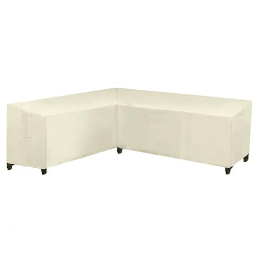 UOSIA Patio L-Förmige Schnittsofa Abdeckungen Wasserdicht 420D Heavy Duty Oxford Stoff Outdoor Ecke Sofa Abdeckung Mit Luftbelüftung Winddichte Gartenmöbel Abdeckung von UOSIA