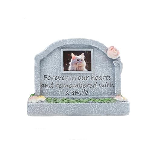UOSIA Pet Memorial Geschenke Hund Blumentöpfe Gedenkstein Katze Hund Gedenkharz Kunsthandwerk Grabstein für Rasen Garten im Freien Yard von UOSIA