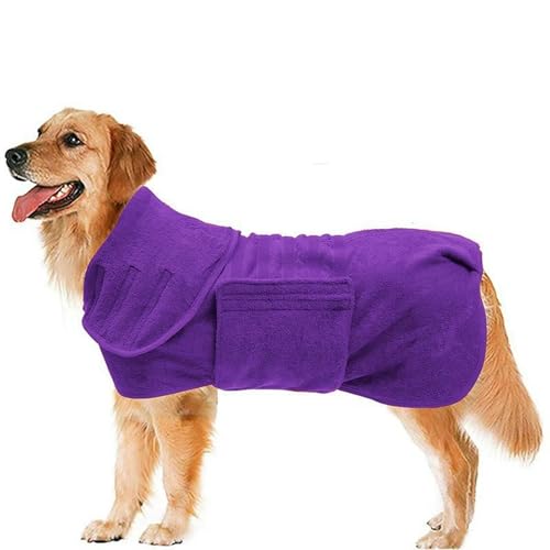 UOSIA Solide Farbe Hund Trocknungsmantel Bademantel Handtuch Mikrofasermaterial Absorbierende Haustier Bademantel Großer Hund Warm Halten Kleider Mit Verstellbarem Kragen Und Taille UOSIA Solide Farbe Hund Trocknungsmantel Bademantel Handtuch Mikrofasermaterial Absorbierende Haustier Bademantel Großer Hund Warm Halten Kleider Mit Verstellbarem Kragen Und Taille von UOSIA